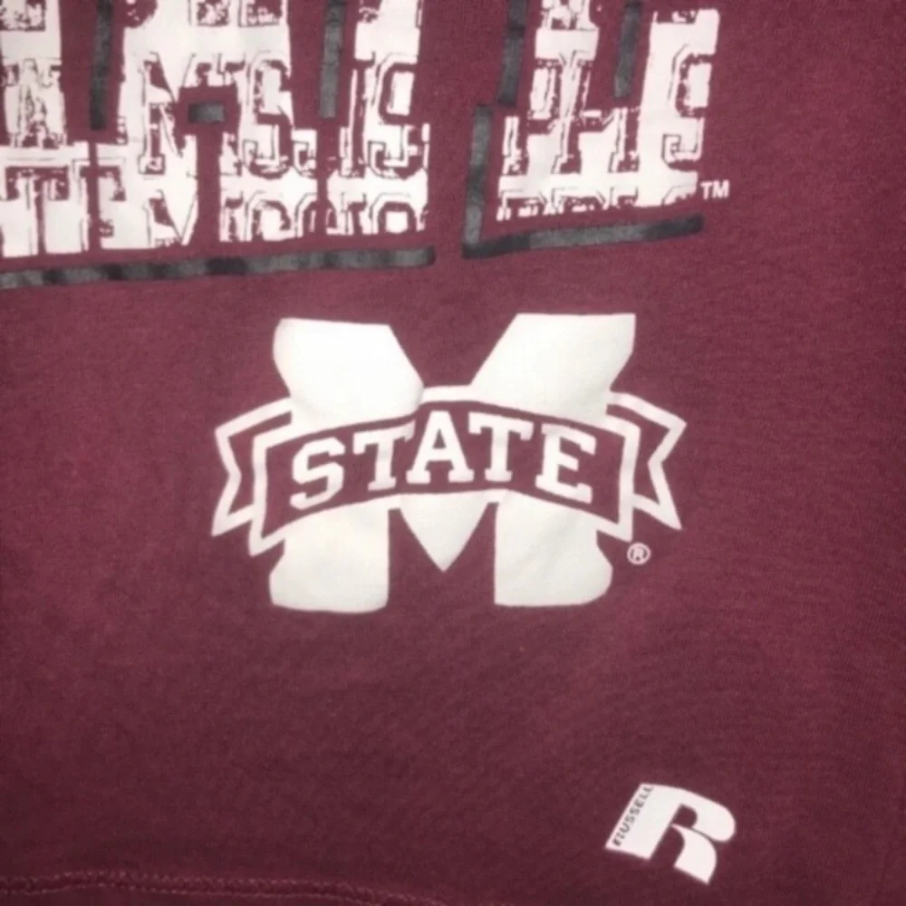 Mississippi State Bulldogs Girls XS Tee NCAA Youth Shirt Maroon Graphic - Picture 3 of 4